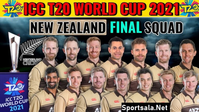 New Zealand Team Squad T20 World Cup 2021 Officially Announced – (Confirmed List)