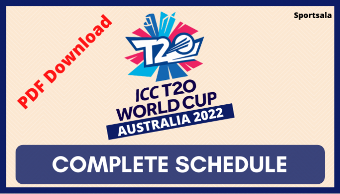 ICC World Cup 222 SchedulePDF Download